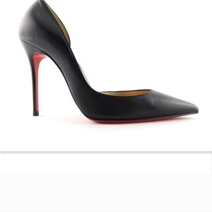 CHRISTIAN LOUBOUTIN Black d'Orsay Heels Pumps 36.5